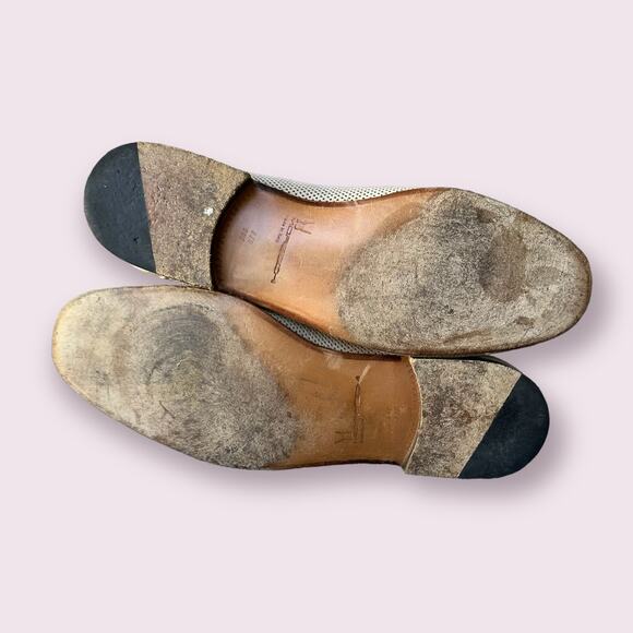 Moreschi Beige Leather Loafers Sz 9 - Picture 11 of 11
